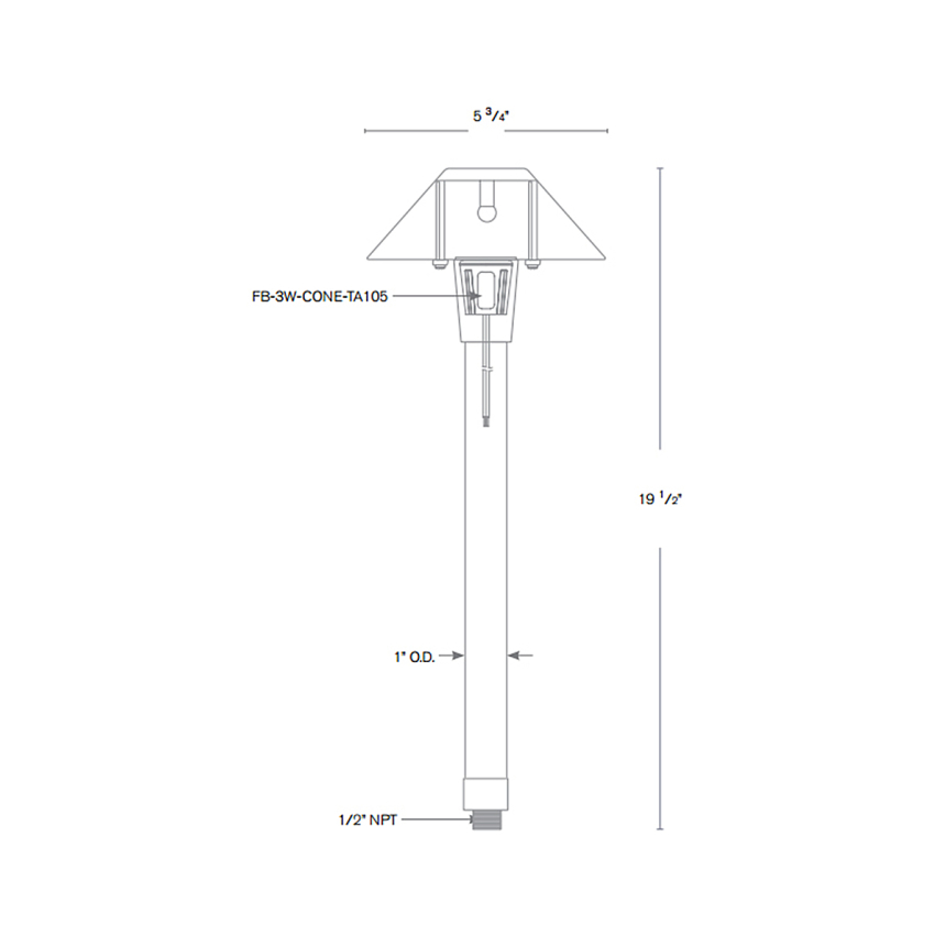 SPJ Lighting Forever Bright Turtle-Friendly Outdoor LED Path Light