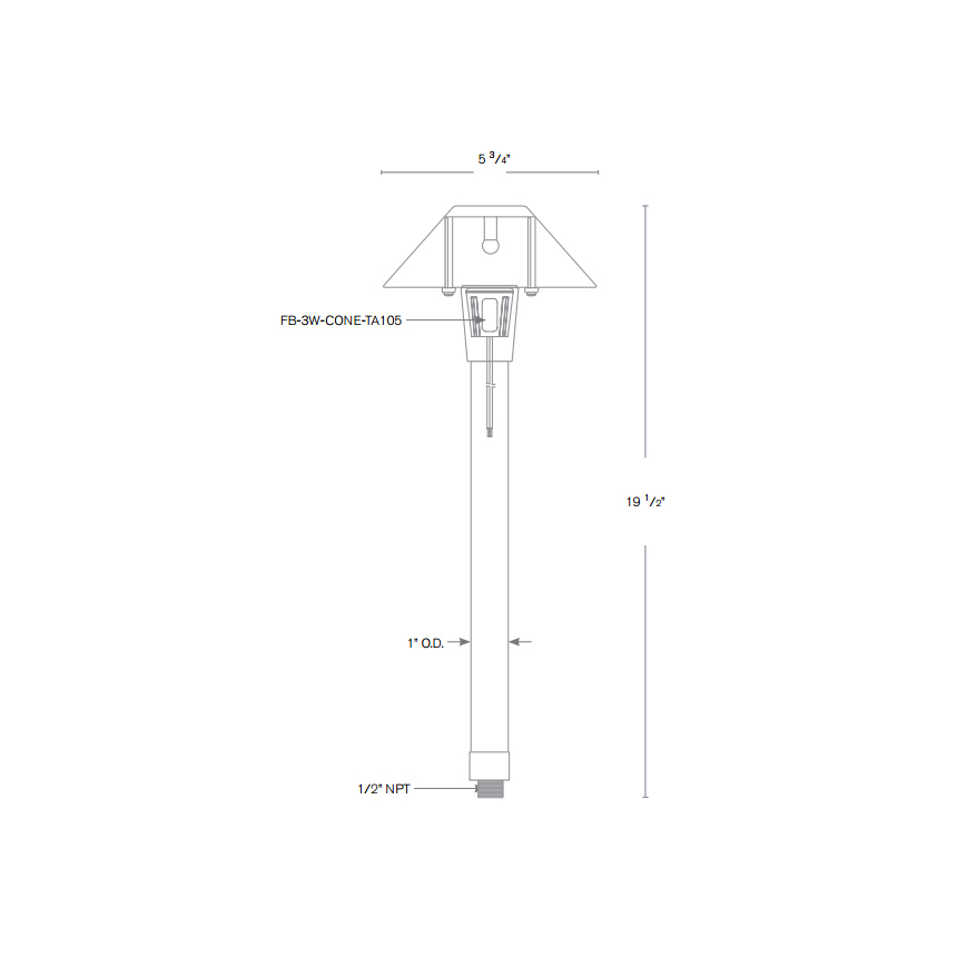 SPJ Lighting Forever Bright SPJ-MA-20 Outdoor LED Brass Outdoor Path Light - Matte Bronze Finish