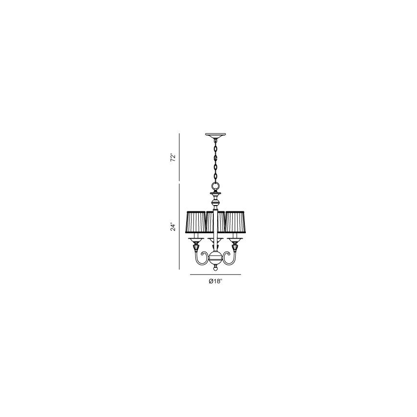 Eurofase Lighting LOCKSLEY 3-Light Chandelier