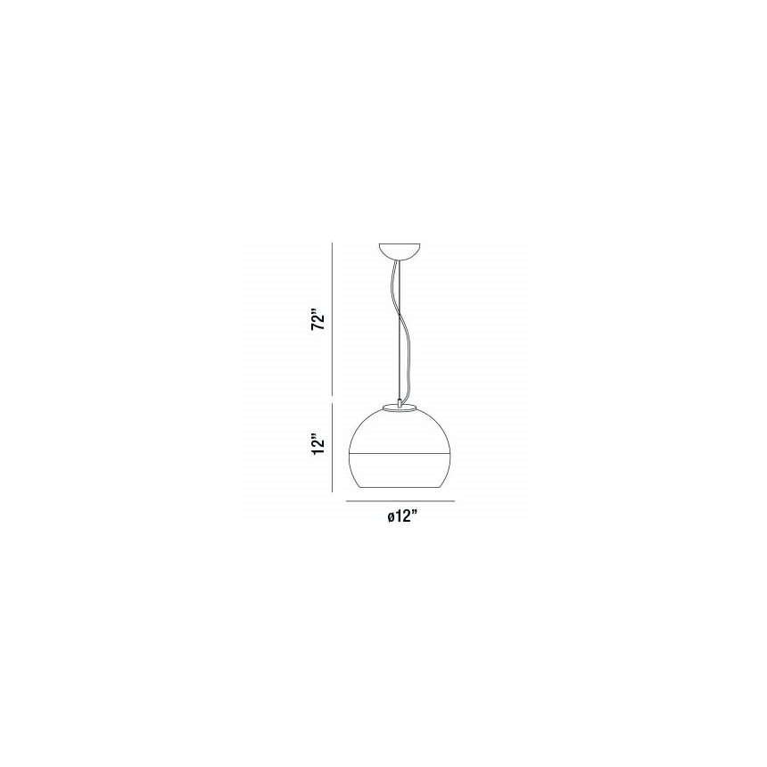 Eurofase Lighting CHROMOS 1-Light Medium Round Pendant
