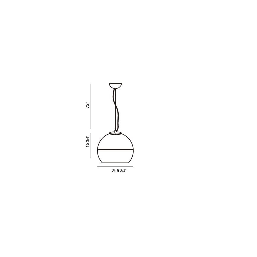 Eurofase Lighting CHROMOS 1-Light Large Round Pendant