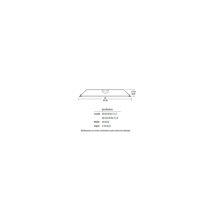 2x4 GTL LED Troffer DLC 2GTL 4 from LITHONIA