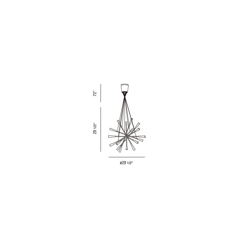 Eurofase Lighting ZAZU 20-Light Pendant