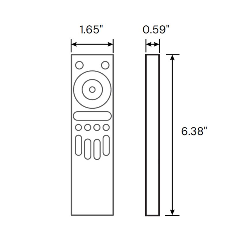 RGBW Color-Changing Multi-Zone RF Lighting Remote Control