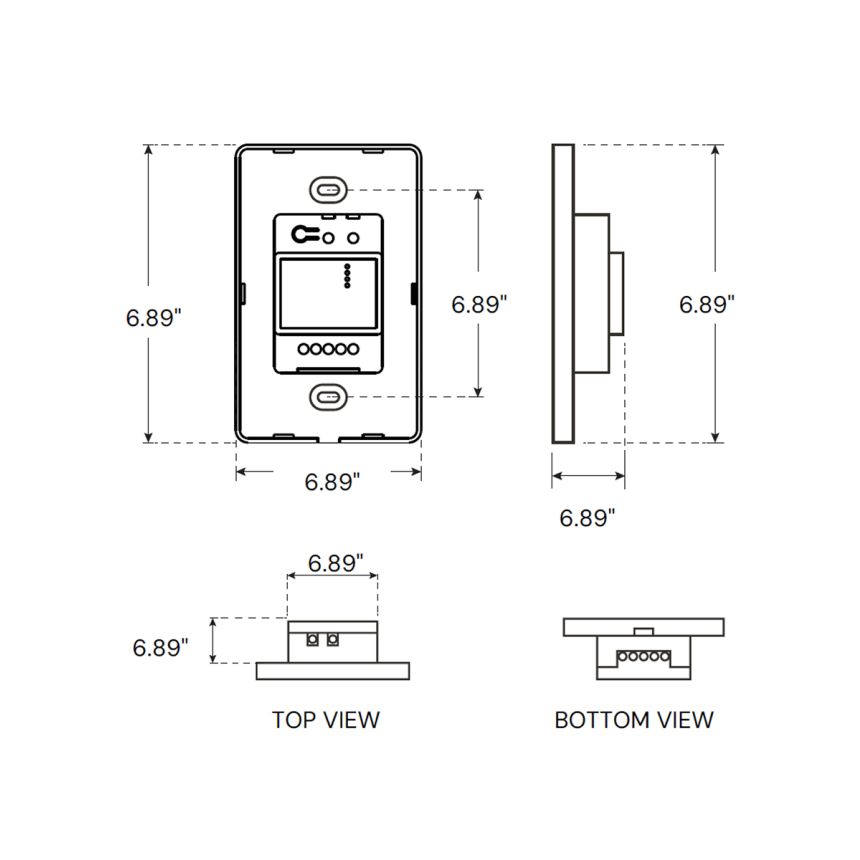 RGBW Color-Changing Multi-Zone Bluetooth Mesh Lighting Wall Control