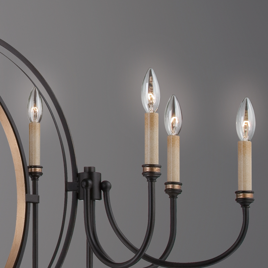 Eurofase Lighting INFINITY 10-LIGHT OVAL CHANDELIER