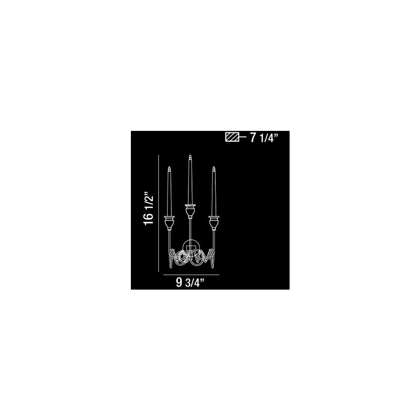 Eurofase Lighting CANDELA 3-LIGHT WALL SCONCE