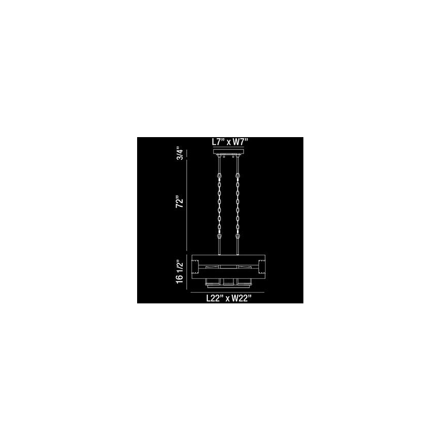 Eurofase Lighting CESTO 8-LIGHT CHANDELIER