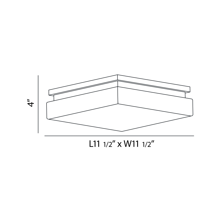 Eurofase Lighting ELLSWORTH 1-LIGHT LED FLUSHMOUNT