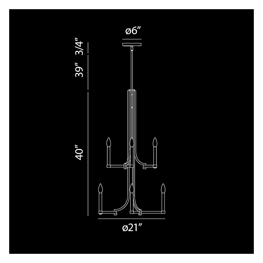 Eurofase Lighting CANTU 12-LIGHT CHANDELIER