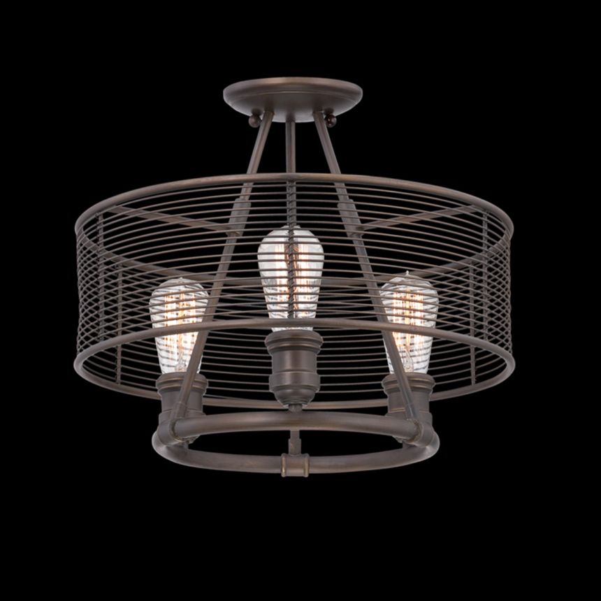 Eurofase Lighting TERRA 3-LIGHT SEMI FLUSHMOUNT