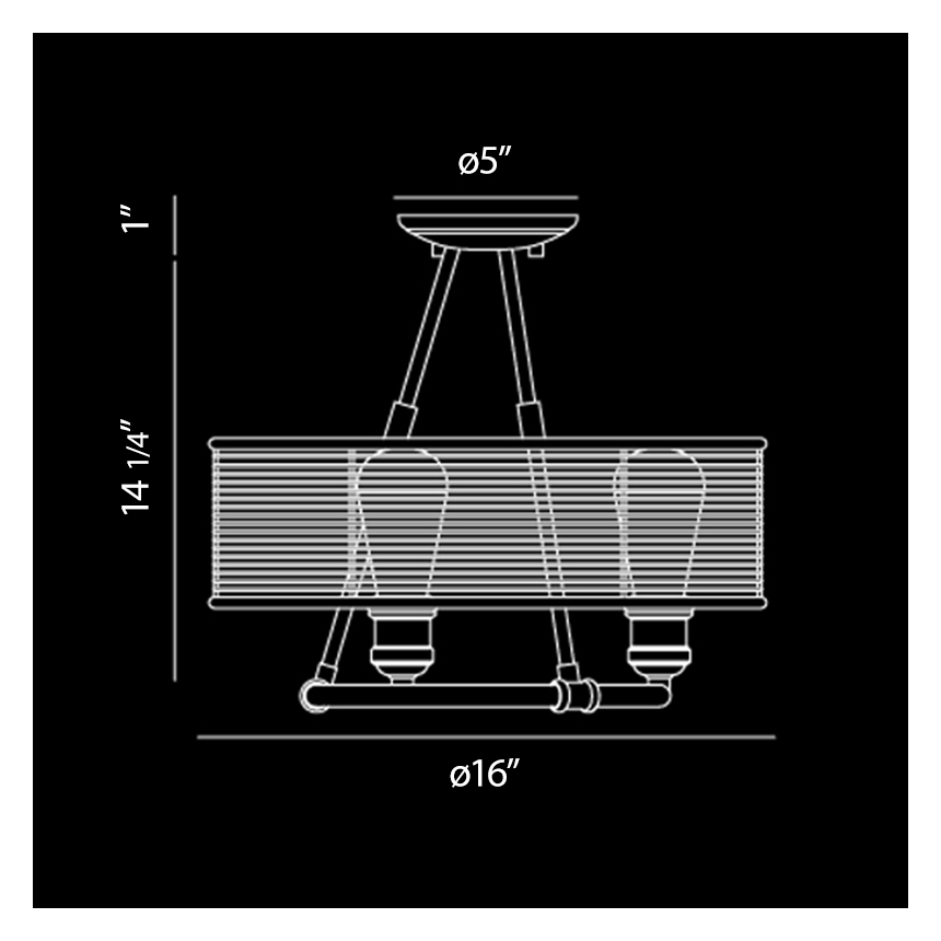 Eurofase Lighting TERRA 3-LIGHT SEMI FLUSHMOUNT