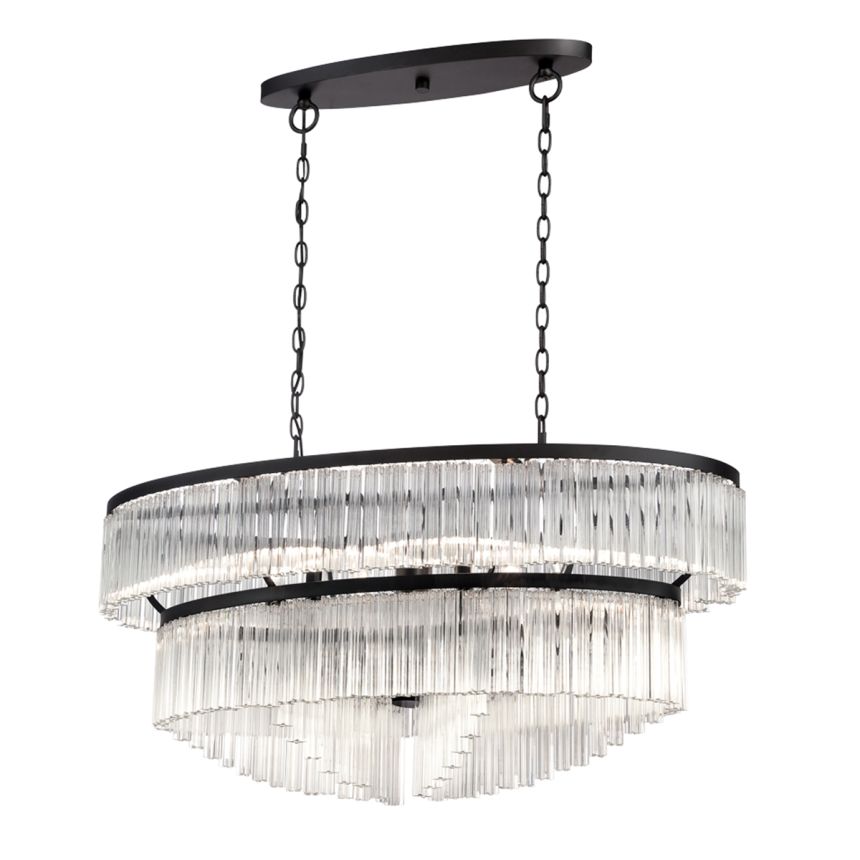 Eurofase Lighting ZICCARDI 10-LIGHT OVAL CHANDELIER
