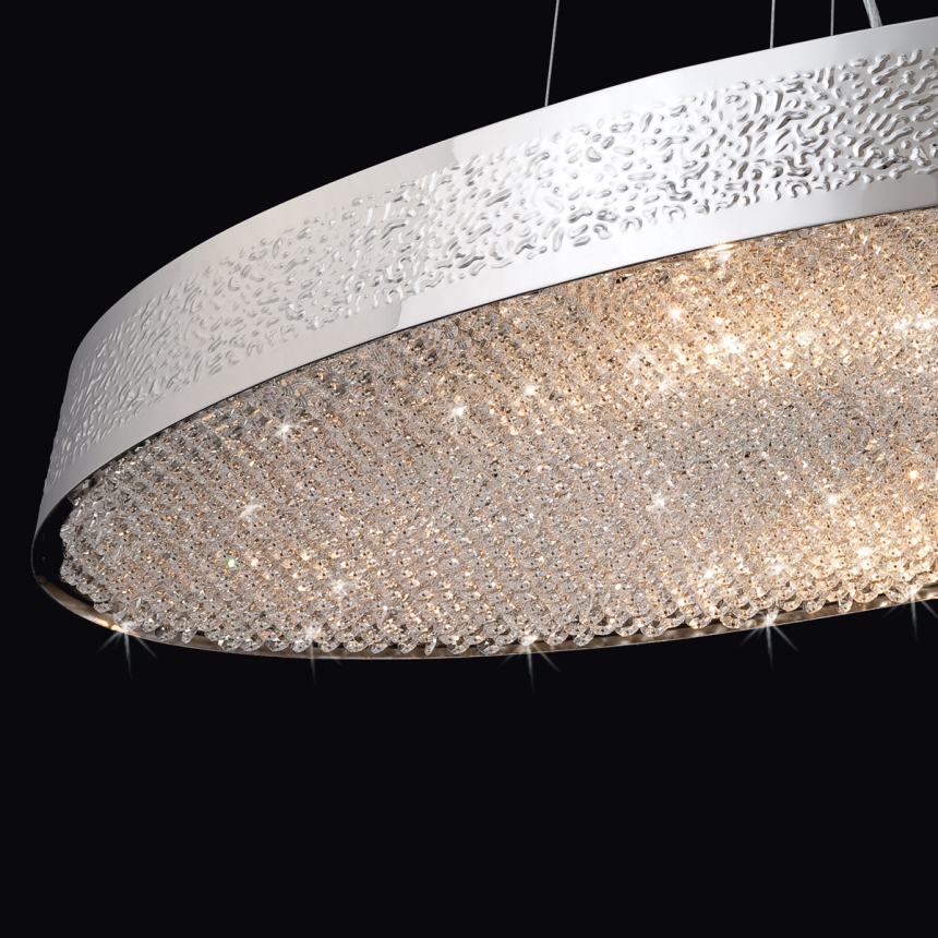 Eurofase Lighting CARA 8-LIGHT OVAL CHANDELIER
