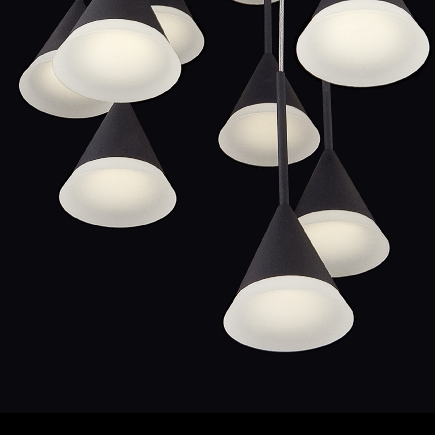 Eurofase Lighting ALBION 12-LIGHT LED CHANDELIER WHITE