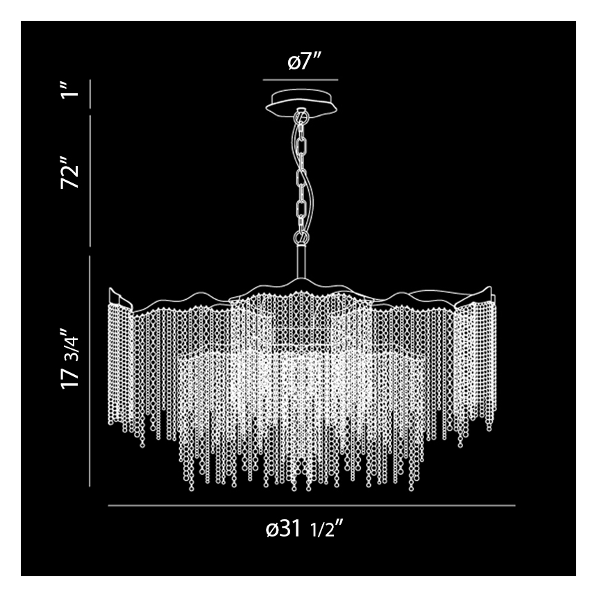 Eurofase Lighting ARTE 12-LIGHT CHANDELIER