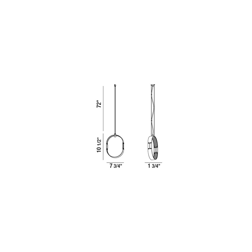 Eurofase Lighting GLADE 1-LIGHT LED SMALL PENDANT