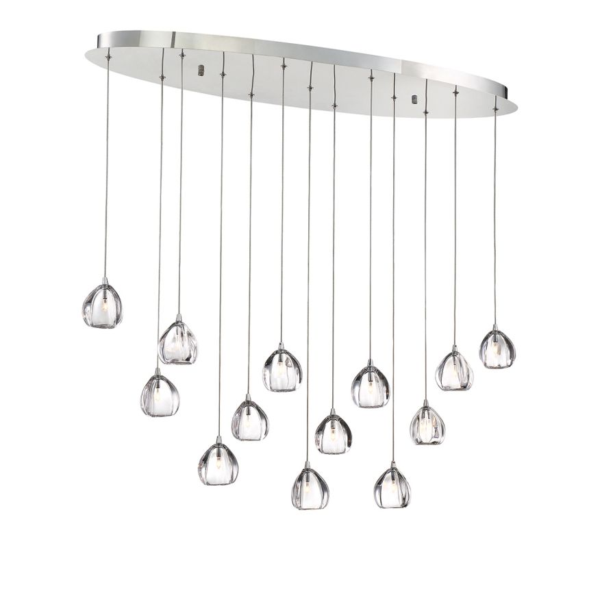 Eurofase Lighting LUCIDO 13-LIGHT OVAL CHANDELIER