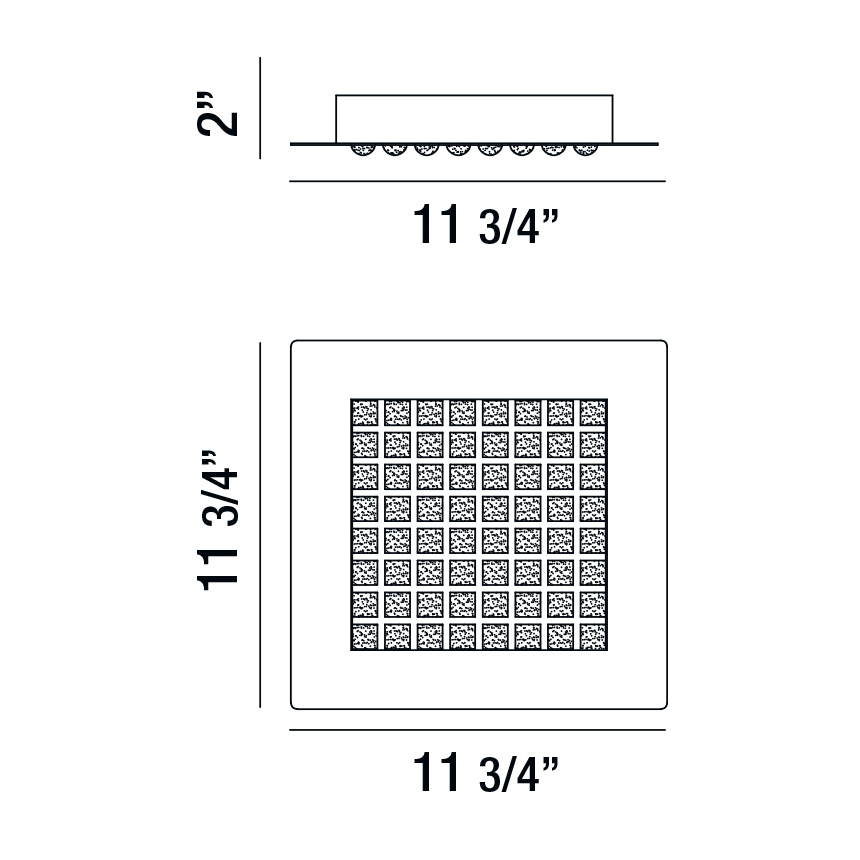 Eurofase Lighting DENSO 1-LIGHT LED LARGE SURFACE MOUNT