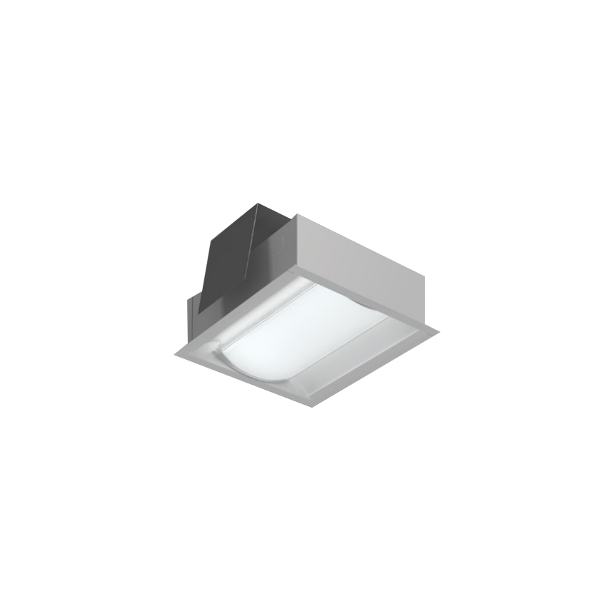 Cooper R Mini Frosted Prismatic Lens Recessed Fluorescent Light Fixture