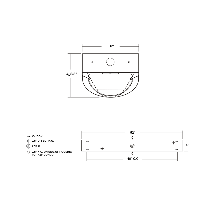 LA Lighting 3-WSE251-4K-4L-SD50-MS2L2-1DRDM-UNV-1-840 Series 4 Foot 4000 lum LED Radial Wrap Motion Sensor Luminaire