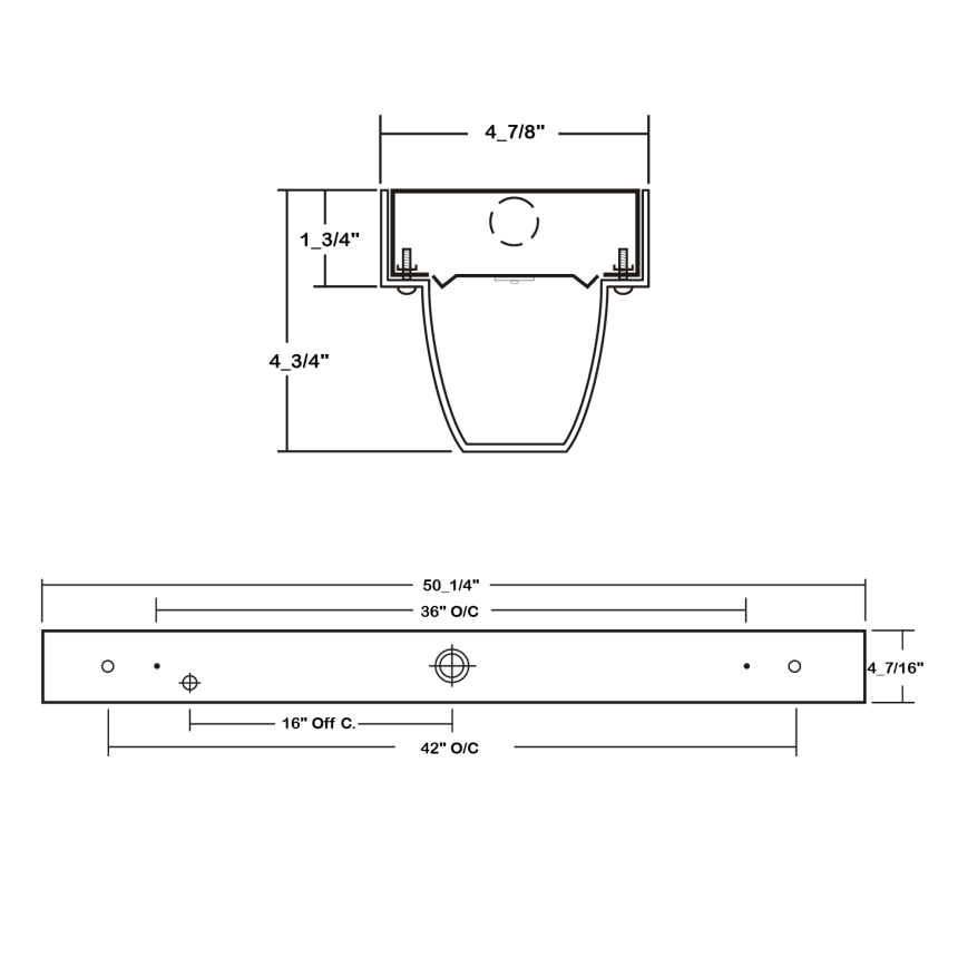 LA Lighting 3-WSE400-4K-4L-1DRDM-UNV-1-840 Series 4 Foot 4000 lum LED Wraparound Security Luminaire