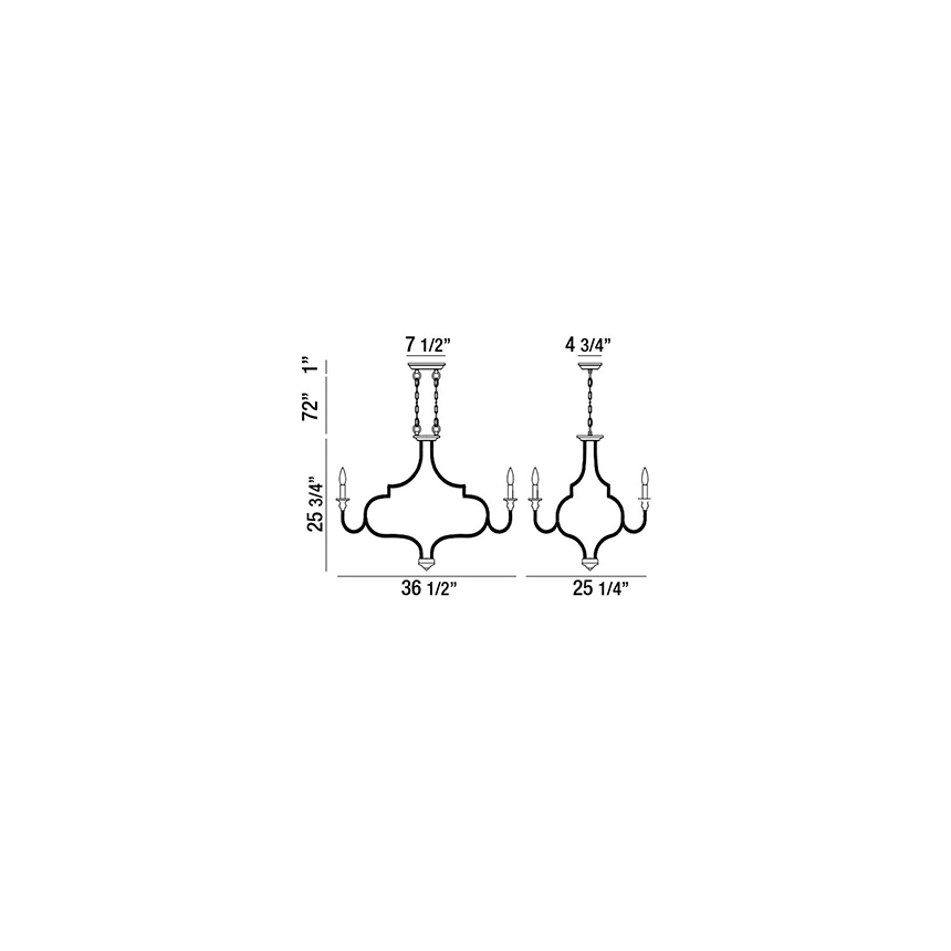 Eurofase Lighting CORDA 8-LIGHT CHANDELIER