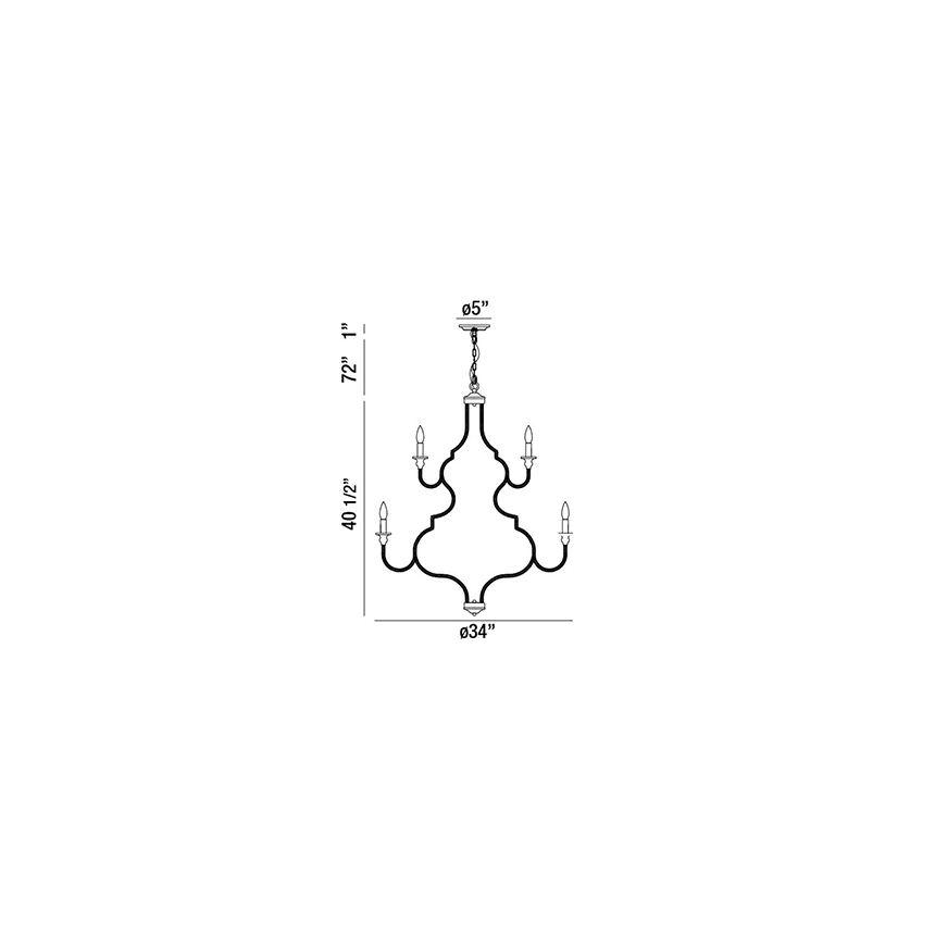 Eurofase Lighting CORDA 12-LIGHT CHANDELIER