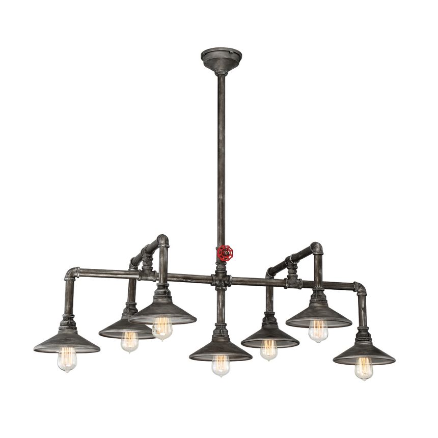 Eurofase Lighting ZINCO 7-LIGHT OVAL CHANDELIER