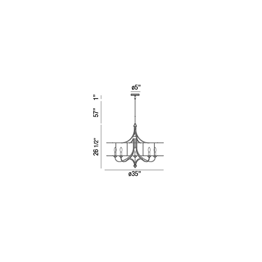 Eurofase Lighting PALMISANO 8-LIGHT CHANDELIER