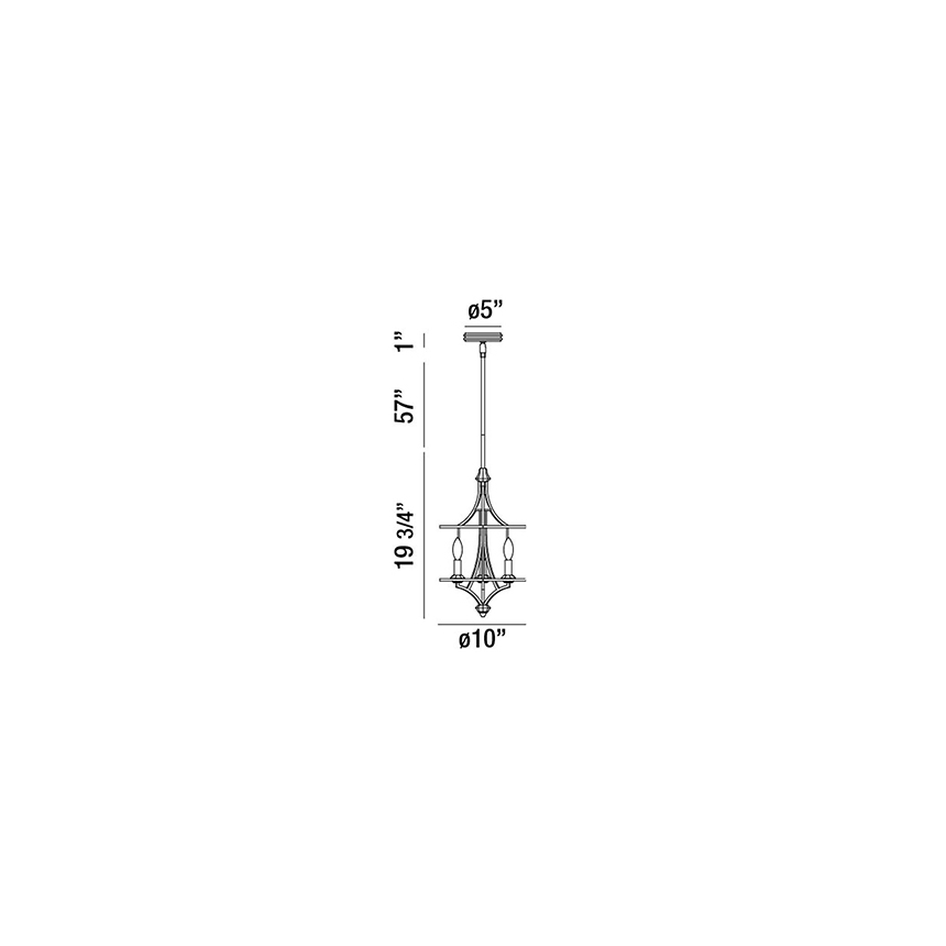 Eurofase Lighting PALMISANO 3-LIGHT CHANDELIER