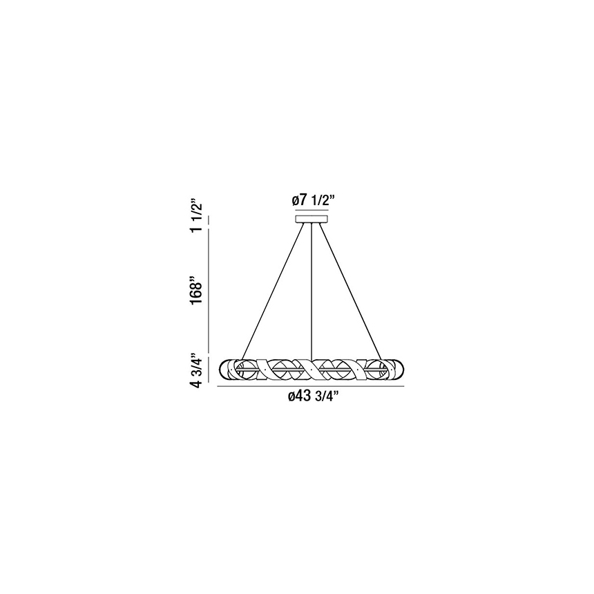 Eurofase Lighting BANDERIA LARGE LED CHANDELIER