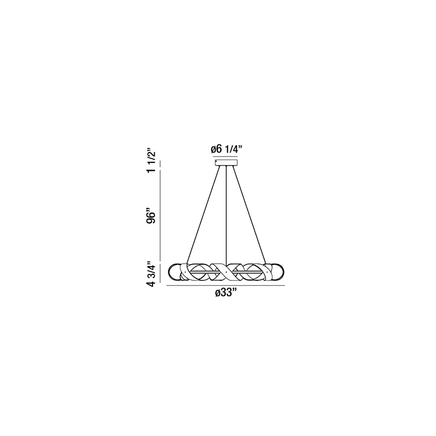 Eurofase Lighting BANDERIA MEDIUM LED CHANDELIER