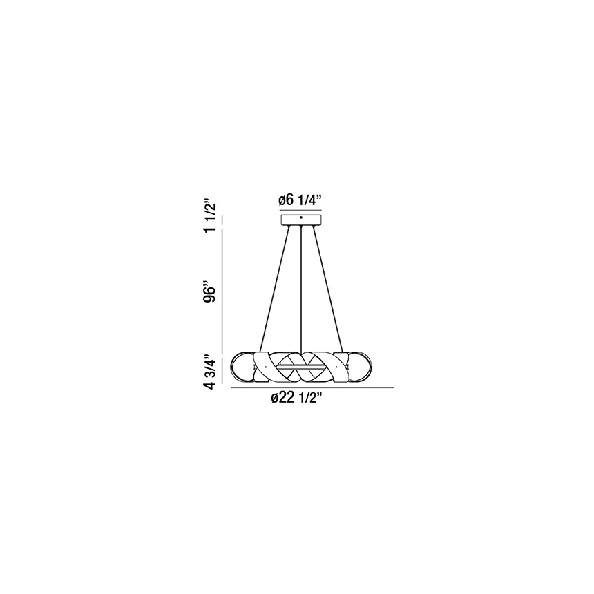 Eurofase Lighting BANDERIA SMALL LED CHANDELIER