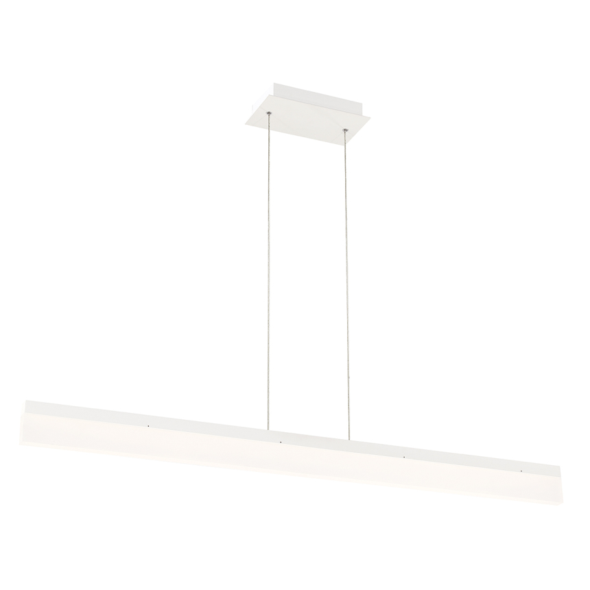 Alcon Lighting 12162-WH Barra Large 46.5 Inch White Finish LED Architectural Linear Pendant
