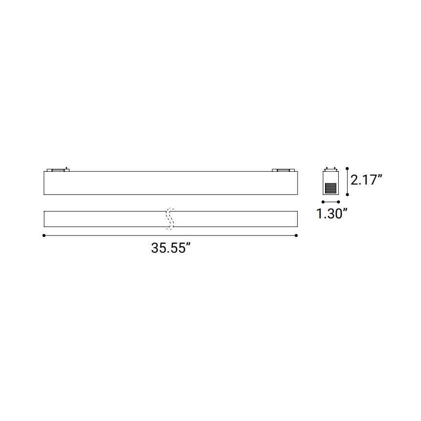 36-Inch Linear Light Modular Track Component