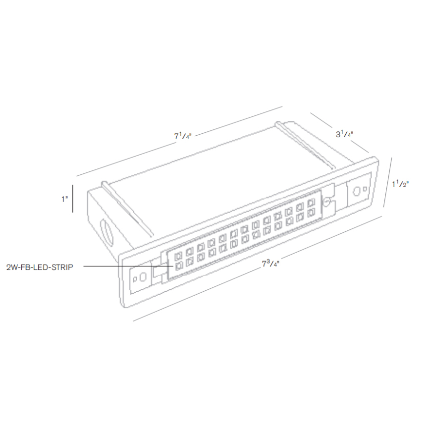 SPJ SPJ17-09-LED-BS Outdoor 2 Watt LED Brass Recessed Step Light