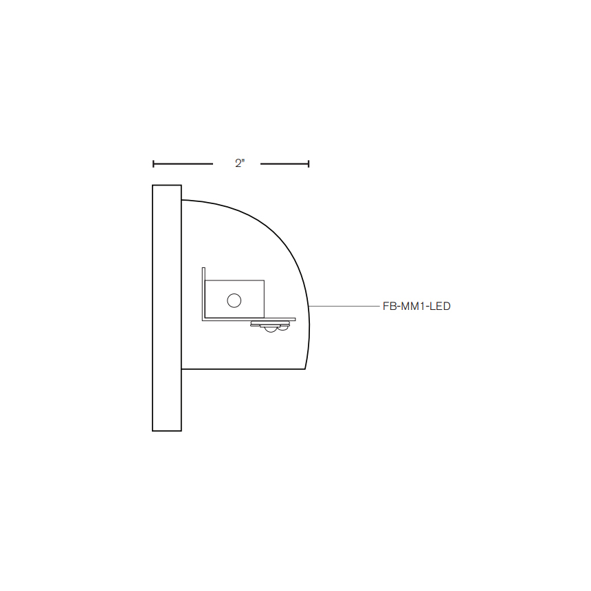 SPJ SPJ18-03 LED Outdoor 1 Watt LED Brass Recessed Step Light