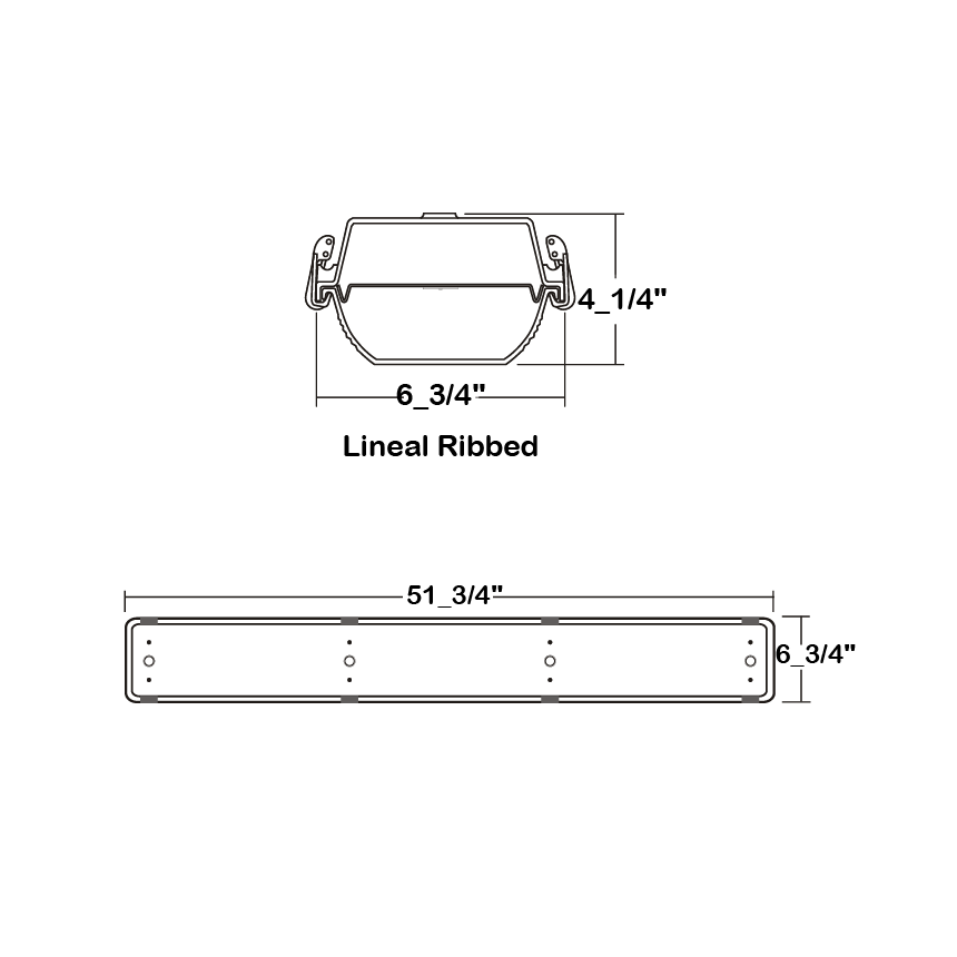LA Lighting 4-CIT200-4K-4L-DRRLFR-WL-1DRDM-UNV-1-840 Series 4 Foot 4000 lum LED Vapor Tight Luminaire - Wet Location