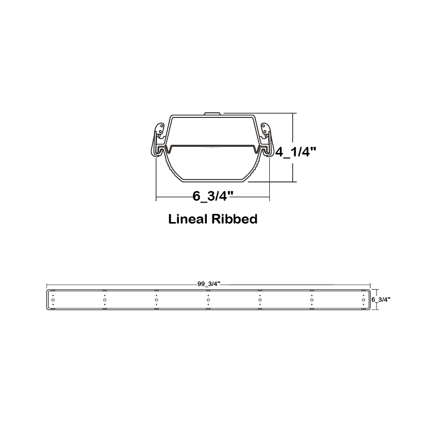 LA Lighting 4-CIT200-8K-8L-DRRLFR-WL-1DRDM-UNV-1-840 Series 8 Foot 8000 lum LED Vapor Tight Luminaire - Wet Location