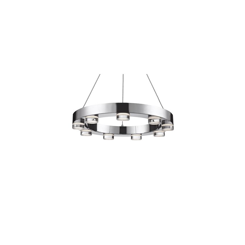 Kuzco 401441CH-LED Chrome Ring Nine Lamp LED Pendant