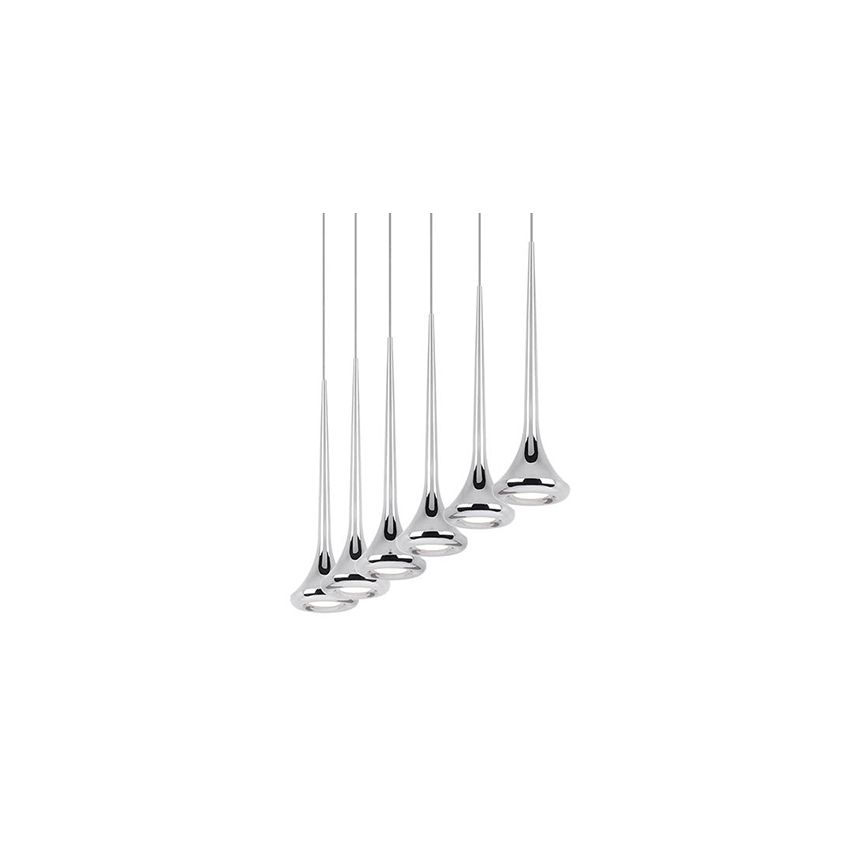 Kuzco 402606CH-LED Six Light LED Cone Pendant