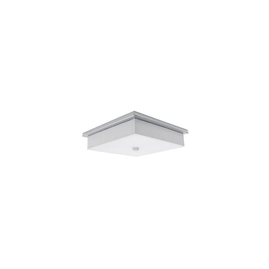 Kuzco 501107-LED Sqaure 15-3/4 Inch Flush Mount 19W Ceiling Fixture with White Linen Shade 