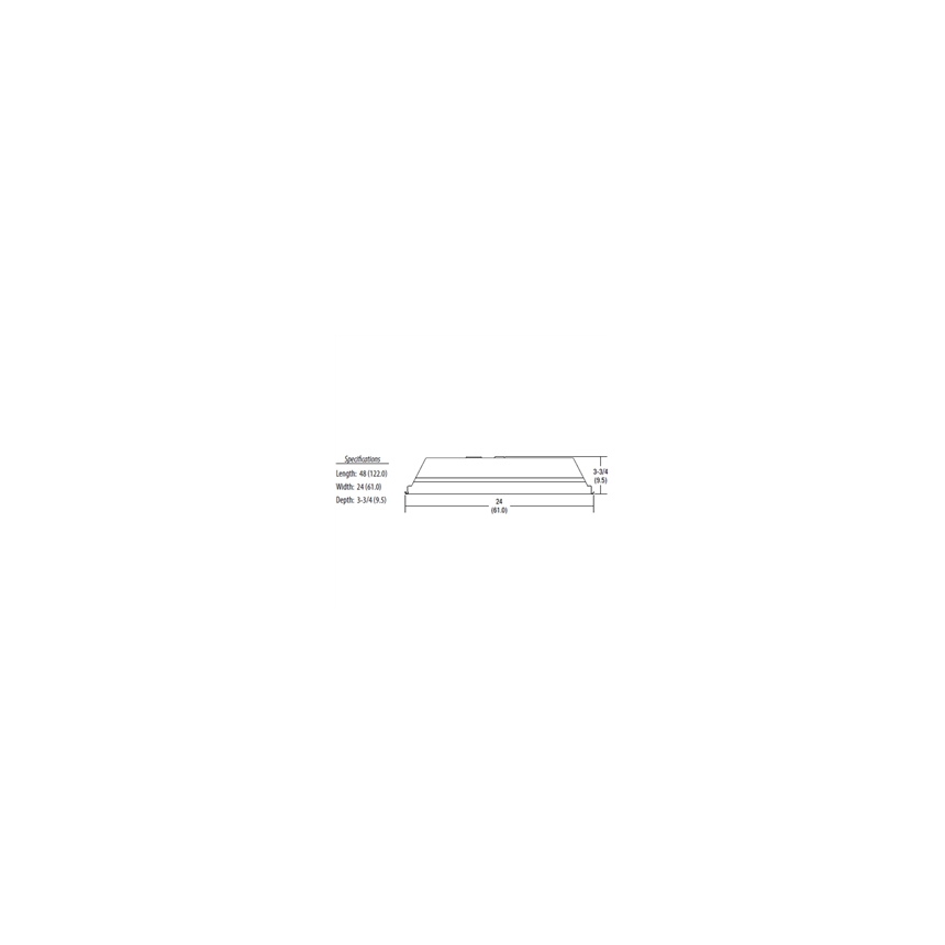 2x4 SBS Series LED Shadow Box Square Luminaire DLC 2SBSL4 from LITHONIA