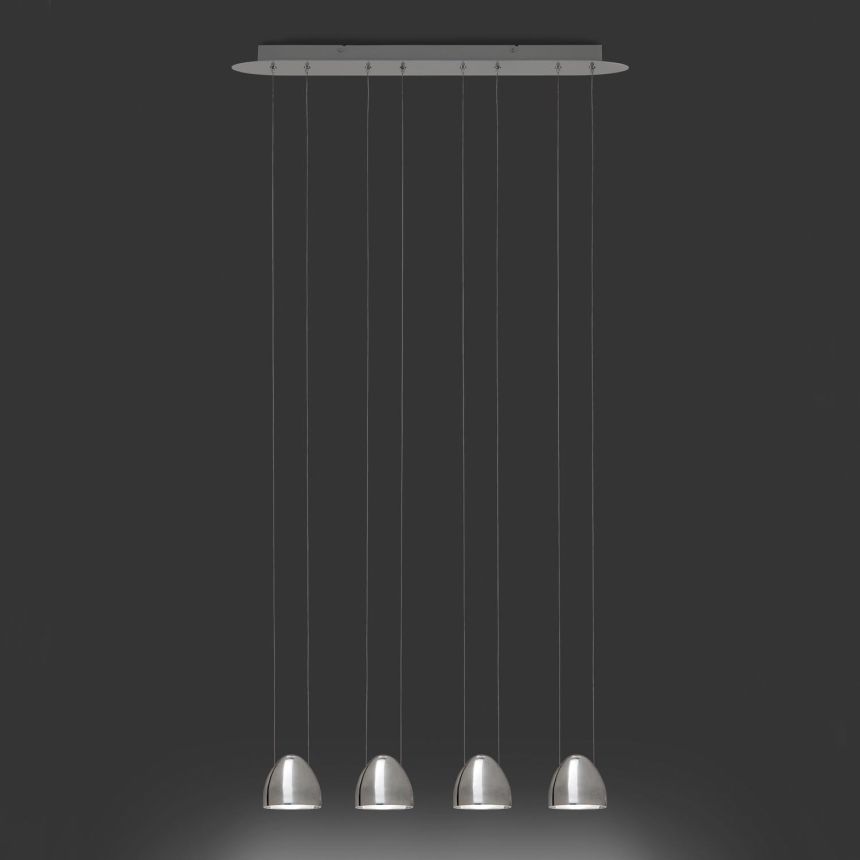 LED Oval 5180/047 4 Light Linear Multipoint Pendant from ALMA