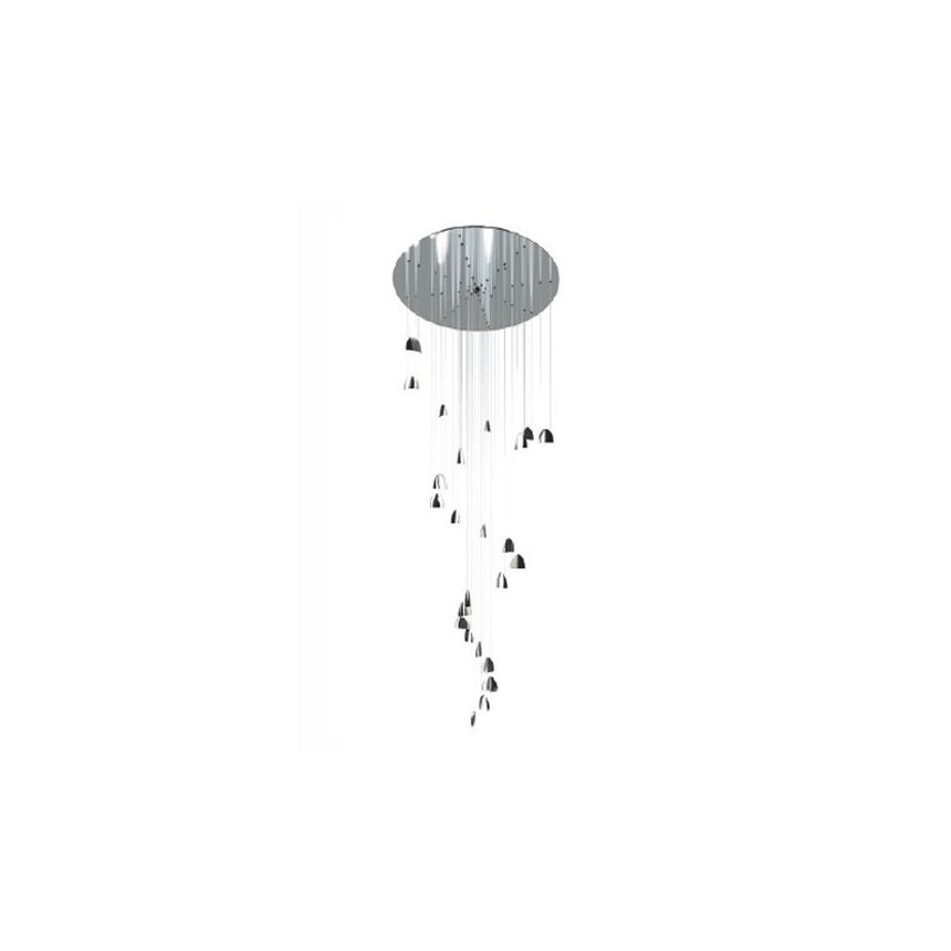 LED Oval 5185/247 24 Light Round Multipoint Pendant from ALMA