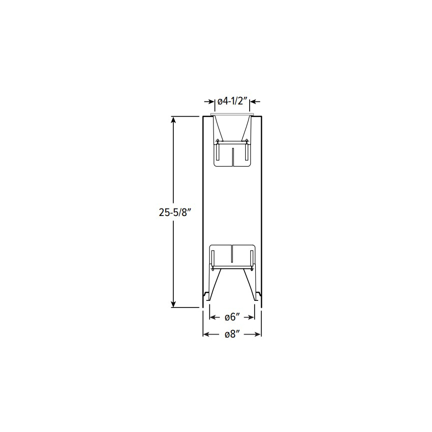 H.E. Williams 8CRDI LED 8 Inch Direct / Indirect Cylinder