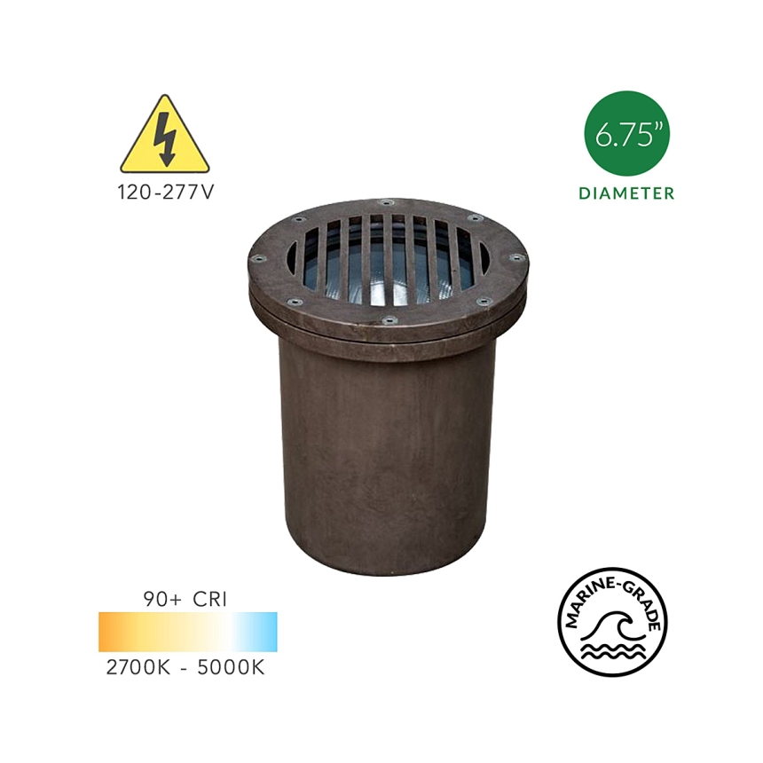 7-Inch Turtle Friendly In-Ground LED Well Light