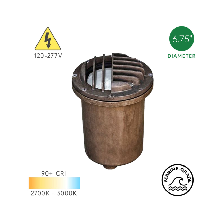 7-Inch Turtle Friendly In-Ground LED Well Light