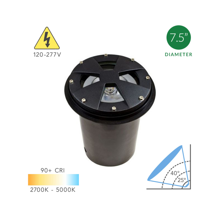8-Inch In-Ground LED Well Light